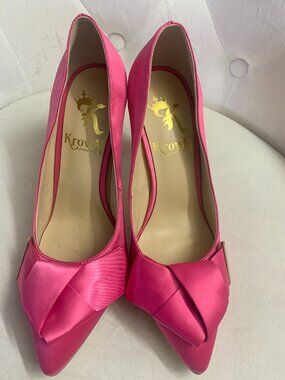 Krown Kouture Hot Pink Sophia Pumps